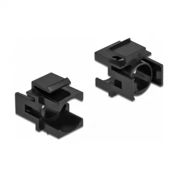 Keystone-kansi DeLOCK 86738 musta 12,5 mm reikä 4 kpl