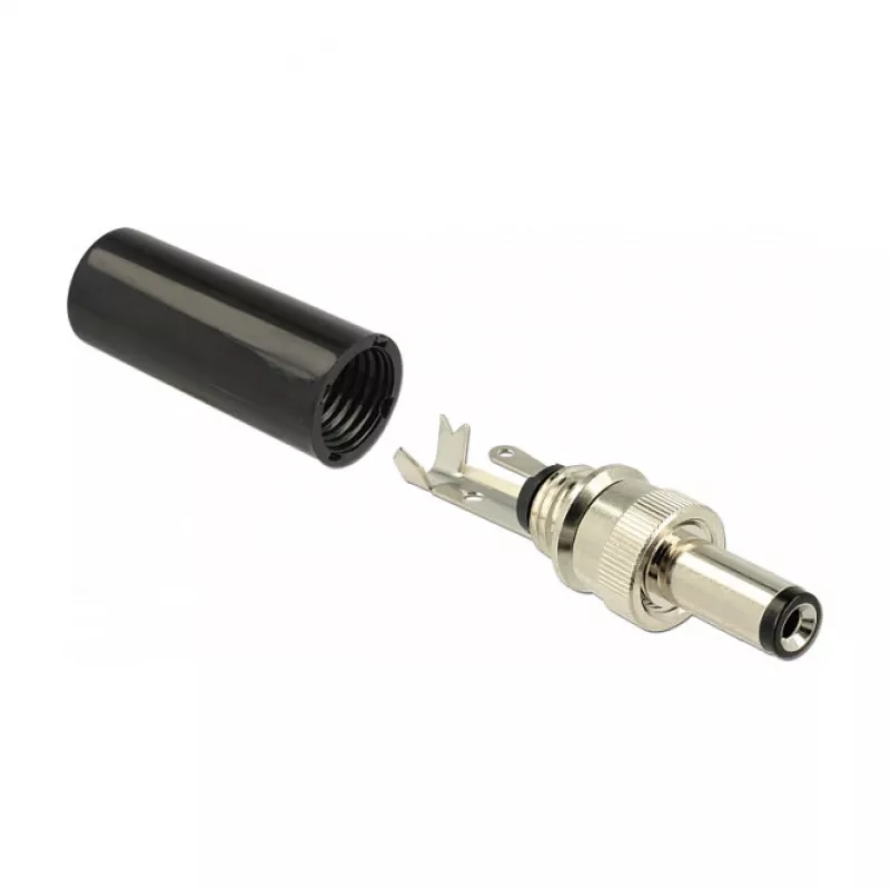 DeLOCK 89915 DC-pistoke 5,5 x 2,1 mm, 12 mm, juotettava, 2 A