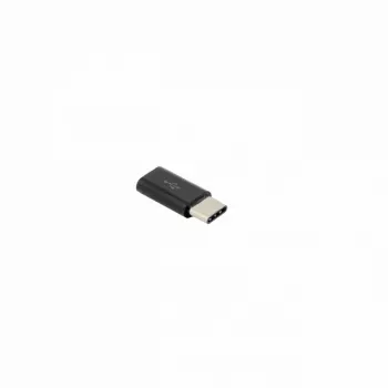 Sbox Micro USB 2.0 F. -> Type-C M. musta AD.USB-C B