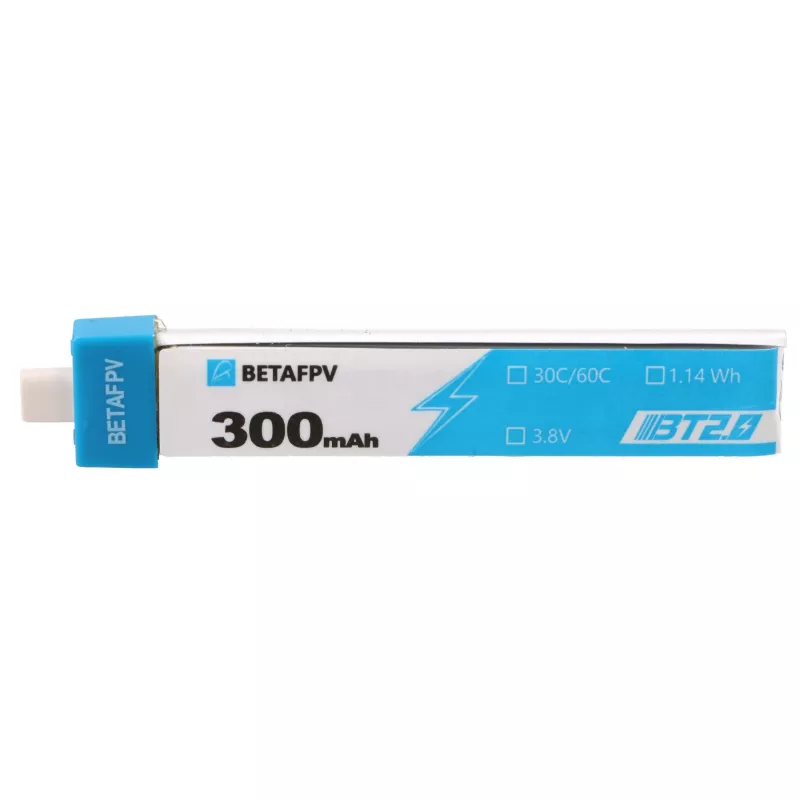 BetaFPV BT2.0 1S drooniakku-sarja 300mAh 8 kpl pakkaus, 3,8V