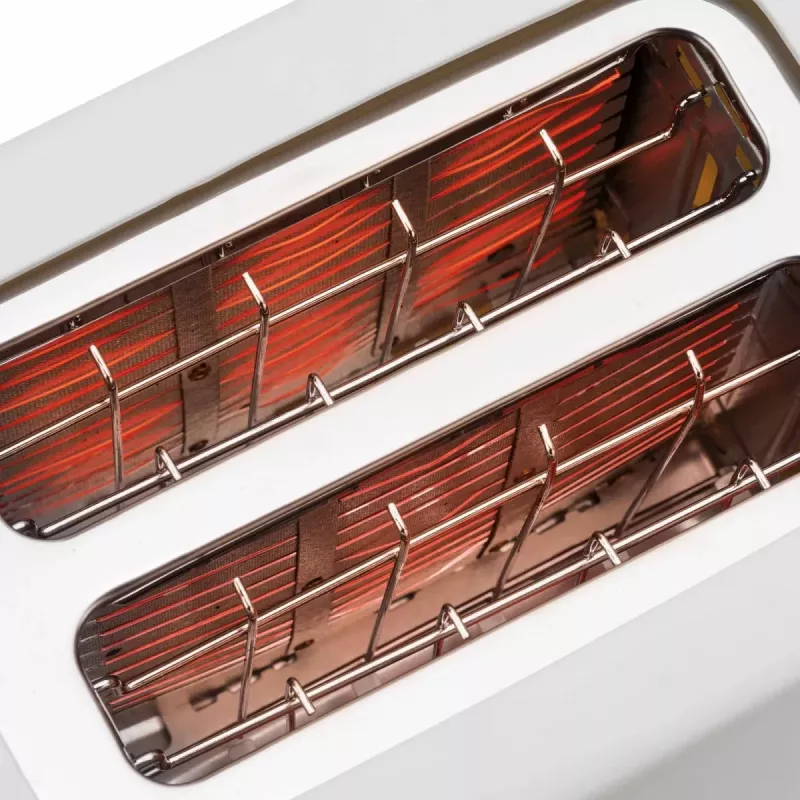 Jata JETT1048 leivänpaahdin, 2 aukkoa, 750 W, 6 paahtoastetta, valkoinen