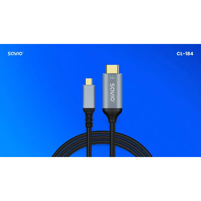 Kaapeli USB-C - HDMI v2.0b, 3m, kupari CL-184