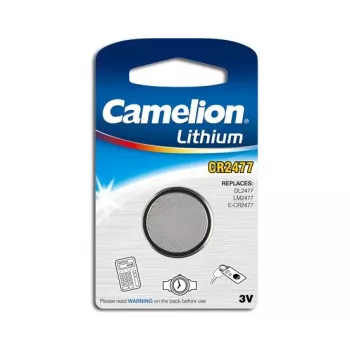 Kertakäyttöparisto CAMELION CR2477 3V Li-MnO2, 7,7 mm korkeus, 24,5 mm halkaisija, 1 kpl