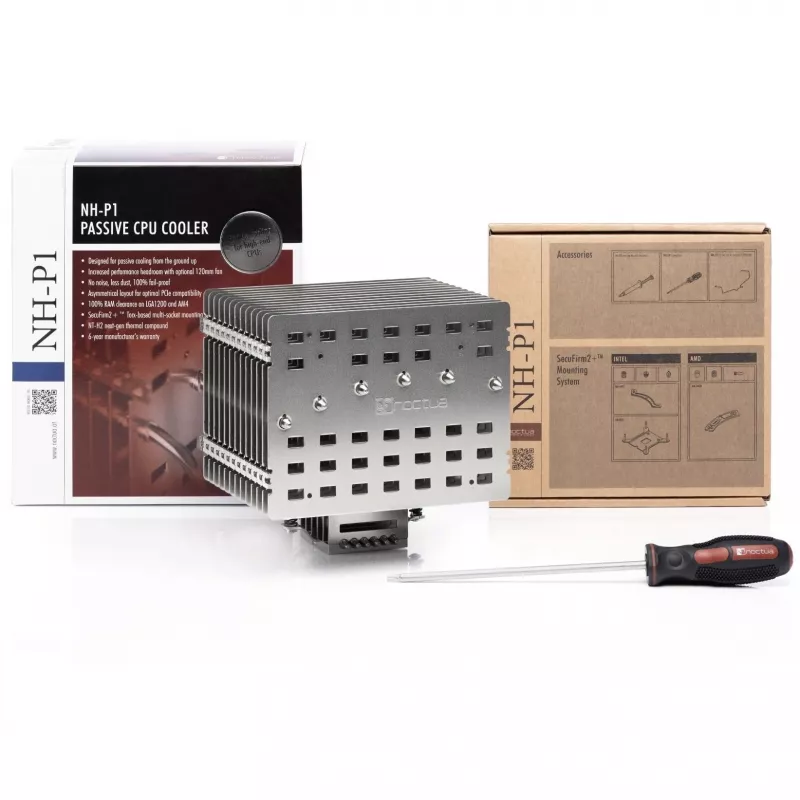 Jäähdytyssiili/jäähdytin Noctua NH-P1 alumiini 158x154x152 mm
