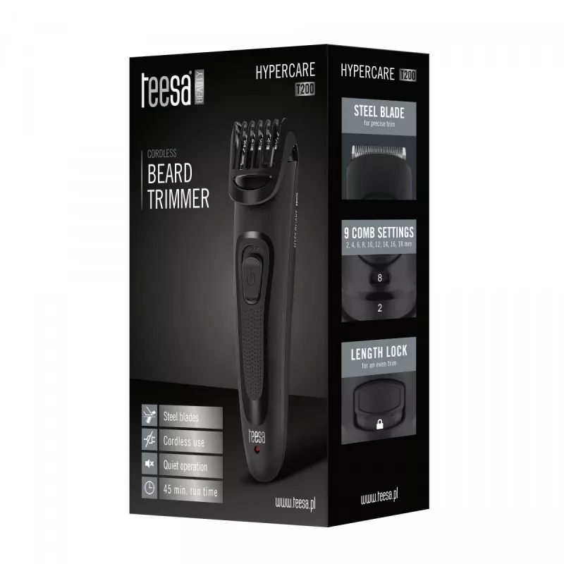 Vartalon trimmeri HYPERCARE T200 musta