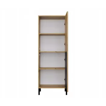 KAMARO 2DK ohut/SYVÄ tammi ARTISAN VITRIINIKAAPPI