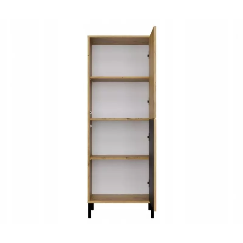 KAMARO 2DK ohut/SYVÄ tammi ARTISAN VITRIINIKAAPPI