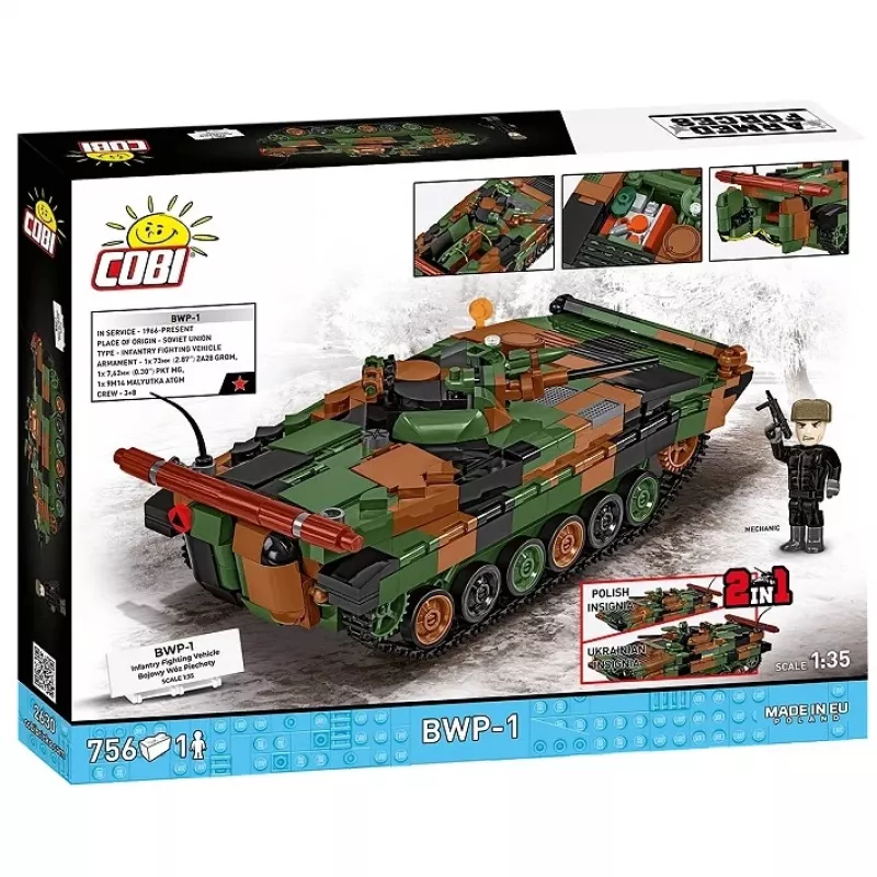 Palikkasarja Cobi Armed Forces BWP-1 2630 — puolalais-ukrainalaisen amfibisen rynnäkköpanssarivaunun mallisarja