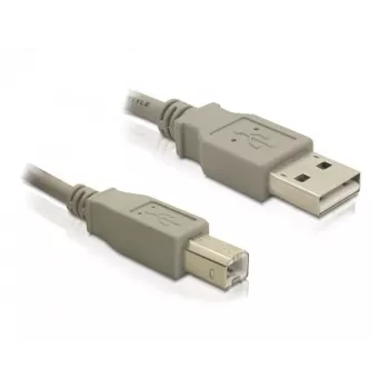 USB-kaapeli DeLOCK 82216 USB 2.0 3 m USB A USB B harmaa