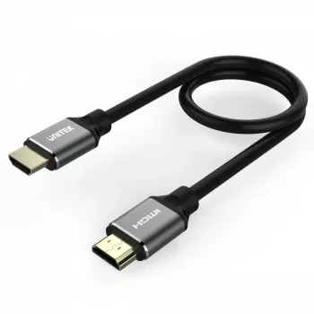 HDMI-kaapeli Unitek C138W 2 m — HDMI 2.1, 48 Gbit/s, 4K/120Hz, HDR10 & Dolby Vision, ARC, kullatut liittimet