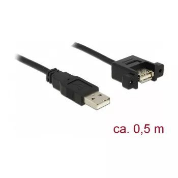 USB-kaapeli DeLOCK 85461 USB 2.0 0,5 m musta