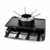 Raclette-grilli Emerio RG-124930 8 henkilölle, 1400 W, musta ja ruostumaton teräs, kiertosäädin