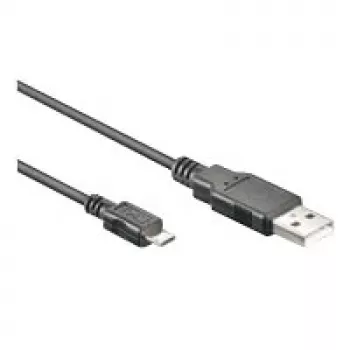Wentronic goobay - USB 2.0 kaapeli - USB 2.0 tyyppi A (M) - Micro-USB 2.0 tyyppi D (M) - 3 m - musta