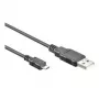 Wentronic goobay - USB 2.0 kaapeli - USB 2.0 tyyppi A (M) - Micro-USB 2.0 tyyppi D (M) - 3 m - musta