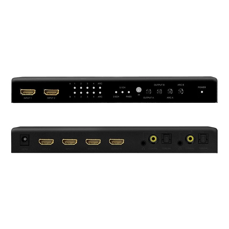 HDMI-kytkin 4x2-porttinen 4K/60Hz