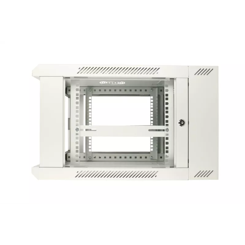 Extralink seinäräkkikaappi 6U 600x600 AZH harmaa seinäasennus, kääntyvä malli