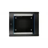 Extralink rack-asennuskaappi 6U 600x600 AZH musta seinäasennettava, kääntyvä