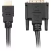 Adapterikaapeli HDMI > DVI-D (musta, 5 metriä, Dual Link, 24+1)