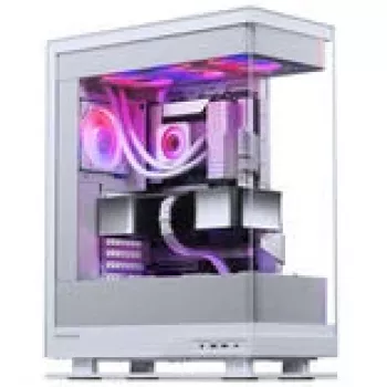 PHANTEKS Evolv X2 Matrix -tietokonekotelo, miditorni, E-ATX, karkaistu lasi, Matrix LED – valkoinen