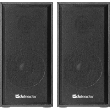 DEFENDER SPK-240 johdolliset pöytäkaiuttimet, 2.0, 6 W RMS, USB-virtalähde, 3,5 mm, musta