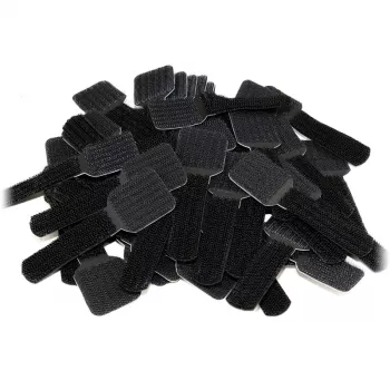 LABEL THE CABLE PRO seinätarrakiinnike, 50 kpl sarja - musta