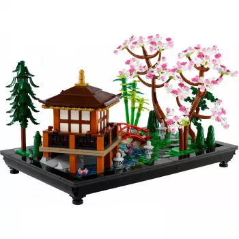 LEGO rakennussarja ICONS 10315 Zen-puutarha, 1363 osaa, 18+, mitat 210×320×200 mm, paino 4,19 kg
