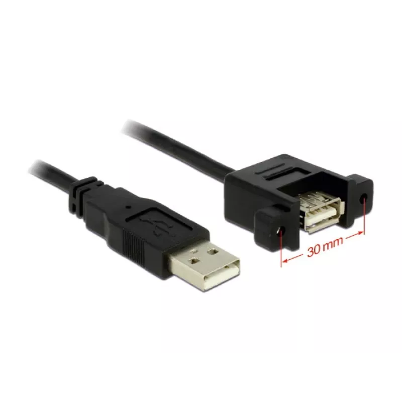 DeLOCK USB-kaapeli 1 m 2xUSB2.0-A