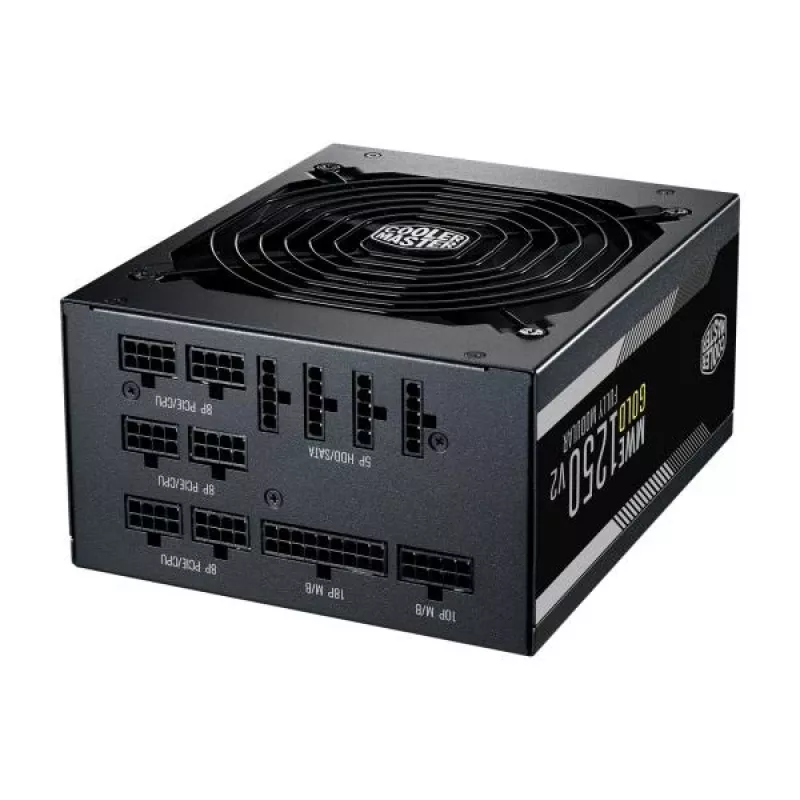 Cooler Master MPE-C501-AFCAG-EU MWE Gold V2, ATX 1250W, RTX Ready, modulaarinen, 140mm, musta