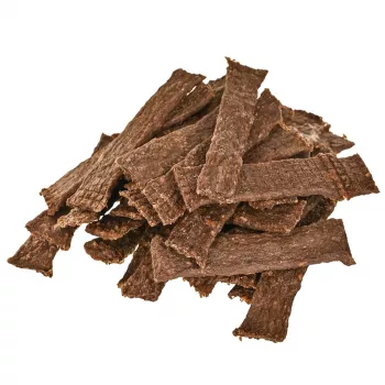 PETITTO monoproteiini lihasuikaleet ankka 400 g — yhden proteiinin koulutusherkku koirille, proteiini 47,3 %, rasva 23,4 %