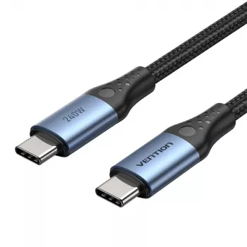 Vention USB 2.0 5A 240W 1 m MUSTA USB-C-C-kaapeli