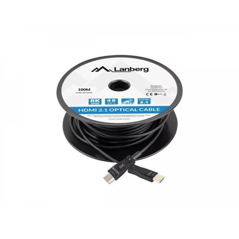 HDMI-kaapeli Lanberg CA-HDMI-30FB-1000-BK 100m musta