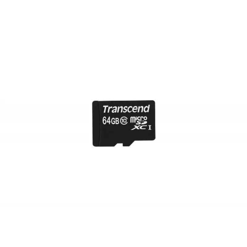 Flash-muisti Transcend 64GB MicroSDXC Class 10 adapteri