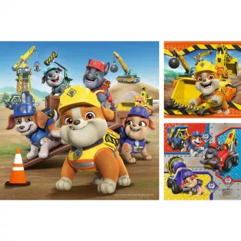 Lasten palapelisarja Ravensburger Rubble & Crew työajoneuvot — 3 palapeliä × 49 palaa