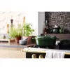 Staub La Cocotte 33 cm soikea valurautainen paistinpata, basilikanvihreä