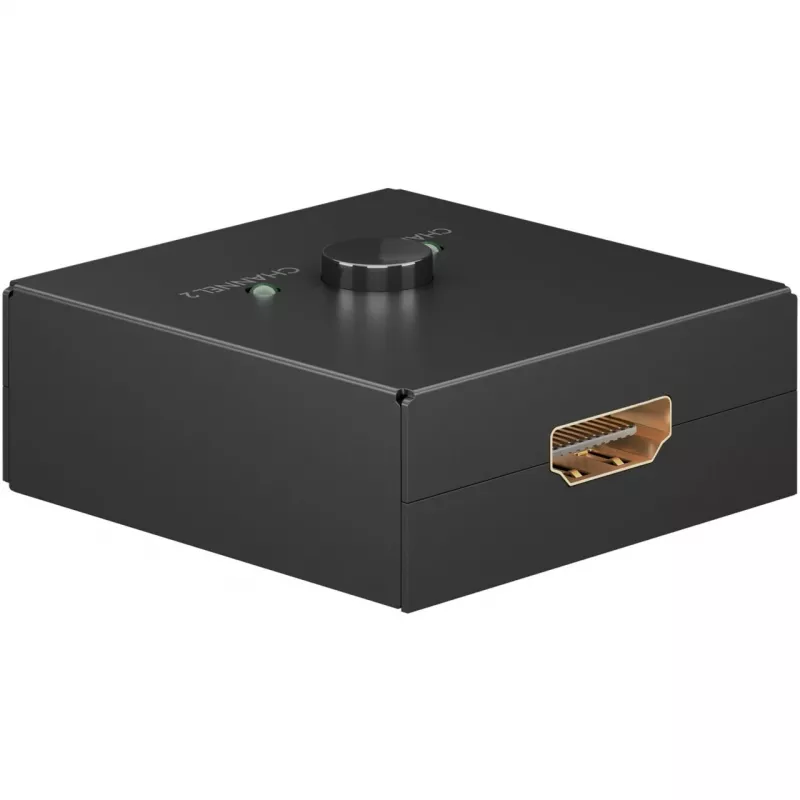 Goobay 58485 manuaalinen HDMI-kytkin 2 -> 1, 4K 30 Hz