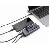 USB-keskitin Delock 64248 5 Gbit/s 2 x Type-A 2 x Type-C 1 pikalatausportti