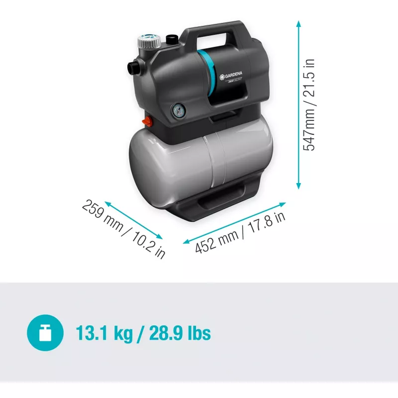 Gardena 3800 Silent 09064-61 kotitalouden vesiautomaatti