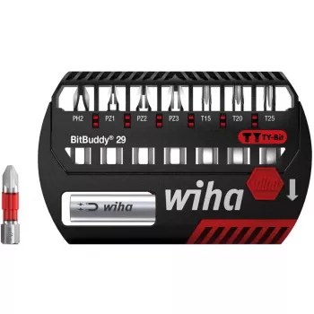 WIHA 42137 - teräsarja BitBuddy, 8 osaa sekalainen, 29 mm, TY-terä (42137)