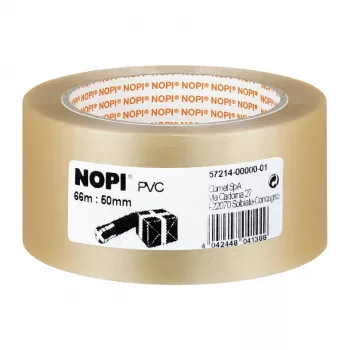 Pakkausnauha Tesa 57214 PVC läpinäkyvä 66 m x 50 mm, 1 kpl