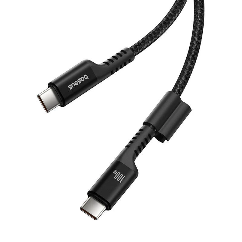 Baseus Fish-Eye USB-C–USB-C-pikalatauskaapeli 1 m 100 W musta