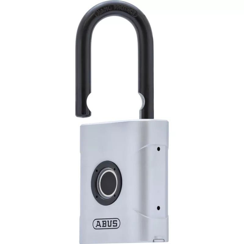 ABUS Touch 57/45 biometrinen riippulukko 62575, sormenjälkitunnistin, 45 mm, IP66/IP68, säänkestävä, hopea