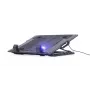 Kannettavan tietokoneen jäähdytysalusta Gembird NBS-1F17T-01, näytöille enintään 17 tuumaa, 1×15 cm tuuletin, USB 2.0, 370×265×33 mm, 350 mA, musta