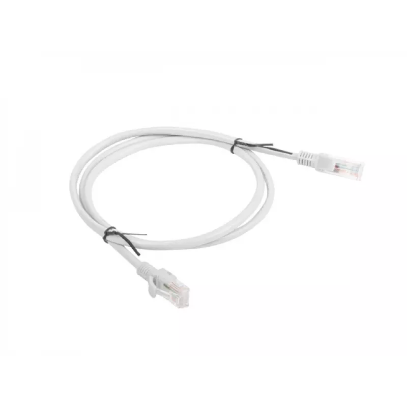 Verkkokaapeli LANBERG PCU5-10CC-0100-S RJ-45 Cat5e U/UTP, 1 m, harmaa