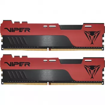 DIMM 32 GB DDR4-3200 (2x 16 GB) Dual-Kit, keskusmuisti punainen/musta, PVE2432G320C8K, Viper Elite II, INTEL XMP