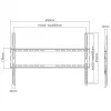 SBOX PLB-2264F-2 seinäteline 37–80 cm, kantavuus 45 kg, VESA 600x400