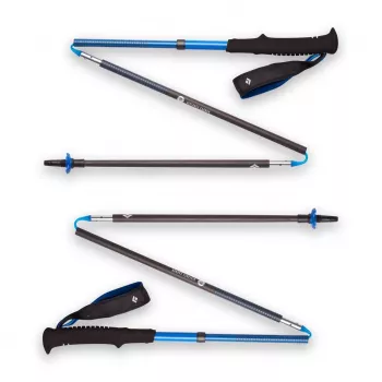Vaellussauva Black Diamond Distance Carbon Z-Pole, hiilikuitusauva, taittuva Z-taitto, 296 g, 44–130 cm