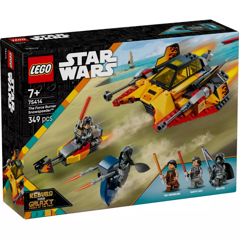 LEGO Star Wars Flame Speeder 75414 lumiajoneuvosarja – 349 osaa, 3 minihahmoa, ikä 7+