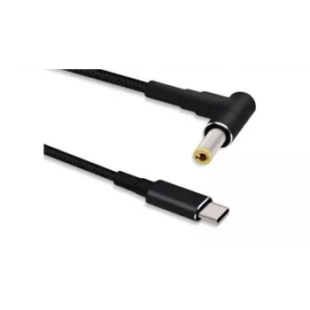 Kaapeliadapteri Microconnect USBC-DC-5A-20V USB C – 5,5*2,5 1,2 m musta