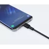 AUKEY CB-CD30 USB-A–USB-C-kaapeli 0,9 m, nailonpunos, 60W PD, 3A, musta