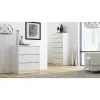 Topeshop K3 BIEL -lipasto, 3 laatikkoa, valkoinen, lastulevy, 700×430×780 mm